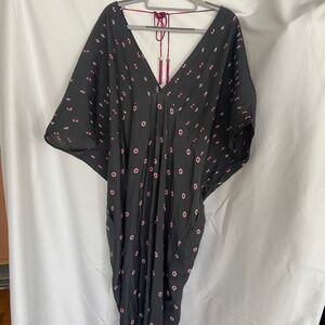 Nicobar Charcoal Kaftan Dress